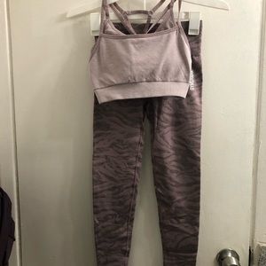 Gymshark Animal Seamless Leggings and Sport Bra